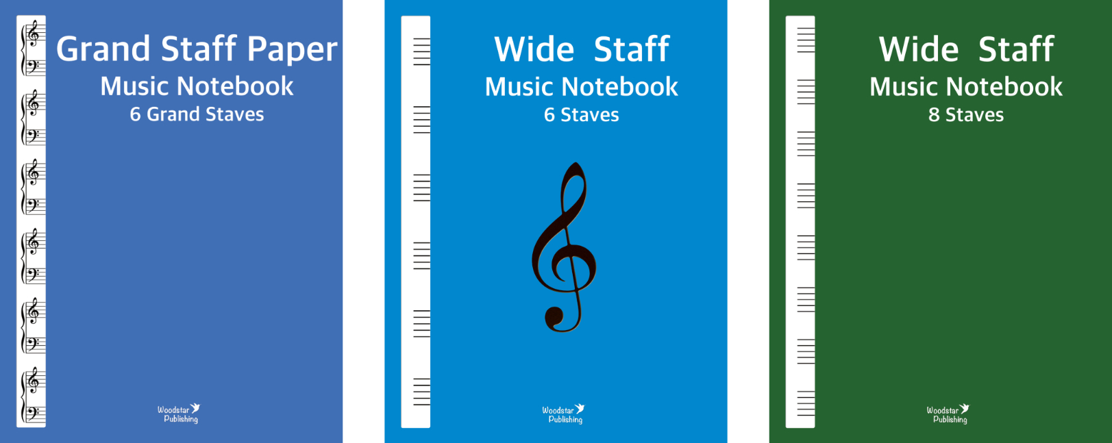 Woodstar Publishing Music Manuscript Notebooks